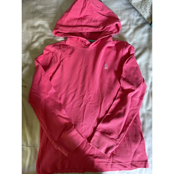 Johnnie O Light Red Hooded shirt size 10 - Picture 1 of 2